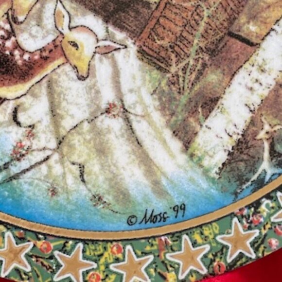 P BUCKLEY MOSS Winter at Meems Bottom Bridge Ornament 3RD in Trilogy 1999 - Picture 5 of 11